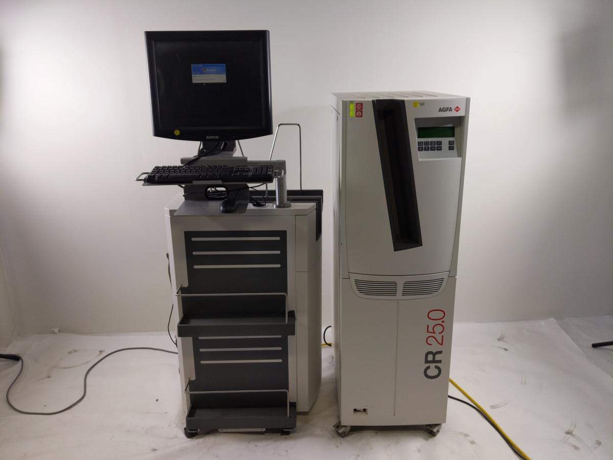 Agfa CR 25.0 Type 5156 100 X-ray Image Plate Reader Digitizer with Workstation