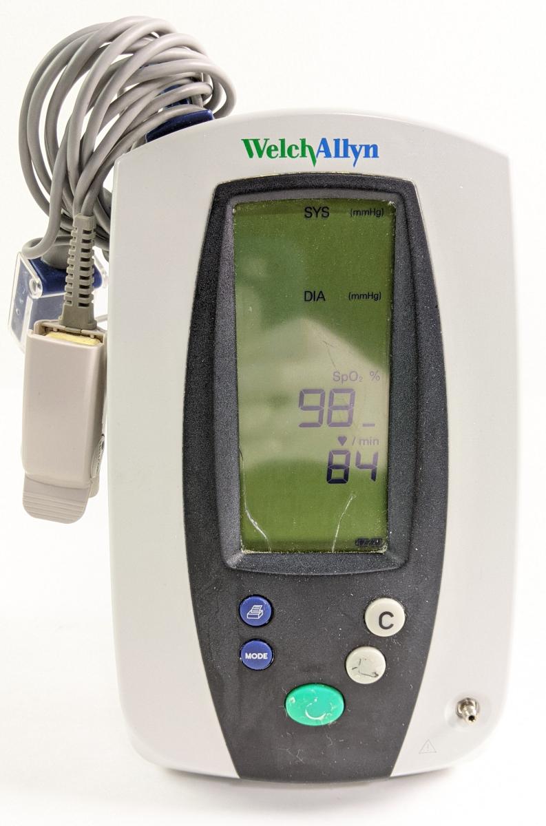 Welch Allyn 420 Series Vital Signs Monitor | Nellcor OxiMax SpO2, Temp, NIBP
